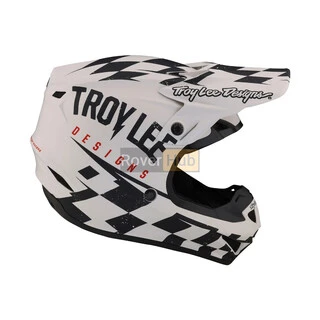 Мотошолом TLD SE4 POLYACRYLITE HELMET RACE SHOP [WHITE/BLACK] LG