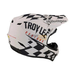 Мотошолом TLD SE4 POLYACRYLITE HELMET RACE SHOP [WHITE/BLACK] LG