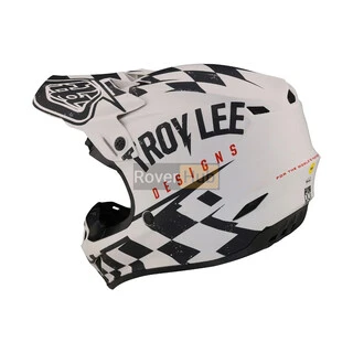 Мотошолом TLD SE4 POLYACRYLITE HELMET RACE SHOP [WHITE/BLACK] XL