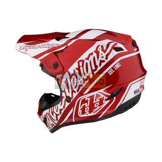 Мотошолом TLD GP HELMET SLICE [RED/ WHITE] XL
