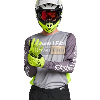 Мото джерсі TLD GP PRO JERSEY BOLTZ [SILVER/GLO GREEN] XL