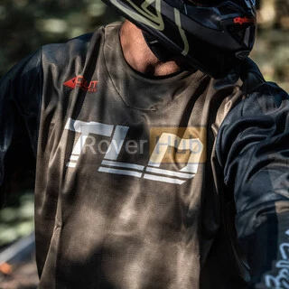 Мото джерсі TLD Scout GP Jersey RIDE ON [CHARCOAL/VINTAGE WHITE] MD