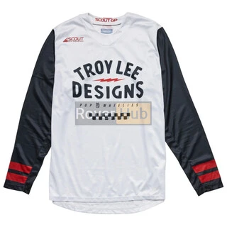 Мото джерсі TLD Scout GP Jersey RIDE ON [CHARCOAL/VINTAGE WHITE] XL