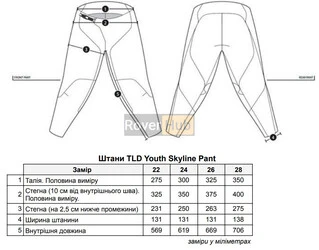 Штани TLD Youth SKYLINE PANT Mono [BLk] 24