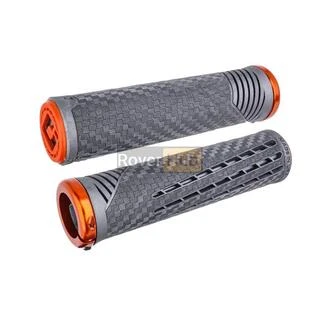 Гріпси ODI CF Grip v2.1 Lock-On Lnyx Gray/Org w/OrgClamp