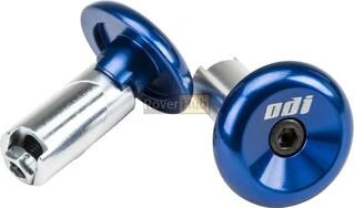 Баренди ODI Aluminum End Plugs w/Lasered Logo BLUE