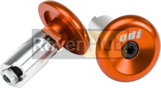Баренди ODI Aluminum End Plugs w/Lasered Logo ORANGE