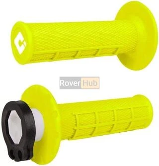 Мото гріпси ODI HALF-WAFFLE MX V2 Lock-On FLO-Yellow