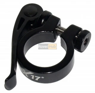 Хомут підсідельного штиря X17 з ексцентриком 34.9 мм чорний (32753549)
