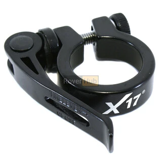 Хомут підсідельного штиря X17 з ексцентриком 34.9 мм чорний (32753549)