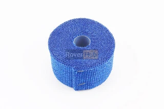 Термолента глушителя жаропрочная (ширина 50мм, толщина 1,5мм) бухта - 5метров, СИНИЙ