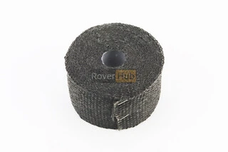 Термолента глушителя жаропрочная (ширина 50мм, толщина 1,5мм) бухта - 5метров, ЧЕРНЫЙ