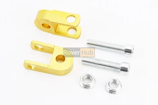 Удлинитель заднего амортизатора 30мм к-кт 2шт + болты + гайки, золотистый