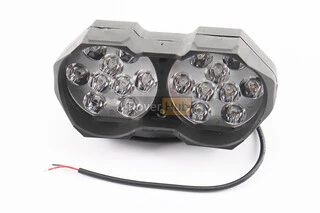 Фара двойная дополнительная светодиодная влагозащитная - 18 LED,  (146* 62mm) с креплением, тип 2