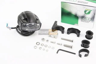 Фара дополнительная светодиодная влагозащитная - 3 LED с креплением, овальная 90*70мм