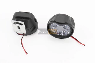 Фара дополнительная светодиодная влагозащитная - 6 LED с креплением, к-кт 2шт 64*52мм, тип 1
