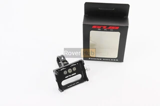 Тримач телефону на кермо алюмінієвий, ширина 50-100мм регульована, чорний G-85