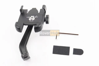 Держатель телефона на руль металлический, крепление под зеркало, ширина 50-100мм регулируемая, тип 1