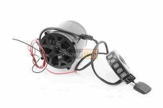 АУДІО колонка двостороння (Bluetooth, МРЗ-USB / SD, FM-радіо, сигнал) + блок кнопок з кріпленням на кермо