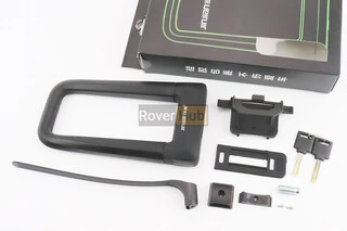 Замок протиугінний U-подібний 110x210 (70х160)мм, товщина скоби 14мм під ключ, чорний T626