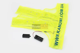 Жилет безпеки світловідбиваюча сітка LED, L (54*52см)