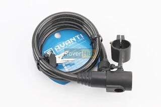 Замок протиугінний тросовий 1200х10мм під ключ, кріплення за трубу сидіння, AGL-102