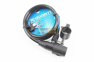 Замок протиугінний тросовий 1200х8мм під ключ, кріплення за трубу сидіння, AGL-102