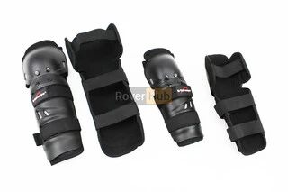 Наколінники + налокітники захисні (пластик) к-кт 4шт, Чорні, S-109