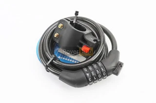 Замок протиугінний тросовий 1500х10мм з 4-х значним кодом, кріплення за трубу сидіння, AGL-705