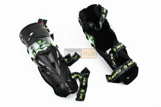 Наколінники захисні (коліно+гомілка) к-кт 2шт, Чорно-Зелені