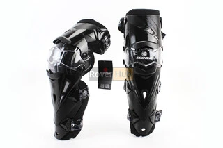 Наколінники захисні (коліно+гомілка) к-кт 2шт, Чорні, тип 1