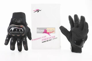 Перчатки мотоциклетні L-Чорні, тип 2