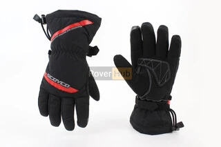 Перчатки мотоциклетні, теплі L-Чорно-Червоний