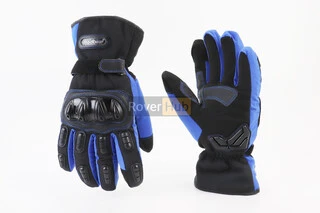 Перчатки мотоциклетні, теплі XXL-Чорно-Сині