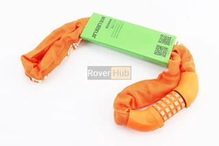 Замок протиугінний ланцюговий 1000х6мм з 5-ти значним кодом, помаранчевий 601