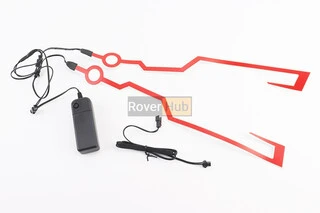 Підсвічування LED на мото шолом, 3 режими, червоне (без батарейок)