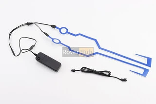 Підсвічування LED на мото шолом, 3 режими, синє (без батарейок)