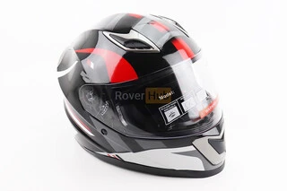 Шлем интеграл, закрытый BLD-M62 S (55-56см), ЧЕРНЫЙ/БЕЛО-КРАСНЫЙ