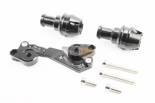 Крашпеди-слайдери (відбійники) універсальні, зі зміщеним кріпленням, ЧОРНИЙ к-кт 2шт