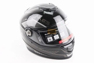 Шлем интеграл, закрытый BLD-М65 S (55-56см), ЧЕРНО-СЕРЫЙ