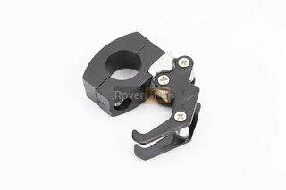 Гачок речовий (метал) подвійний, кріплення на кермо TUNING, ЧОРНИЙ