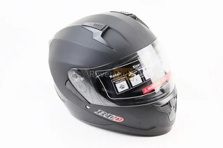 Шлем интеграл, закрытый (сертификация DOT)+откидные очки BLD-M67 М (57-58см), ЧЕРНЫЙ матовый