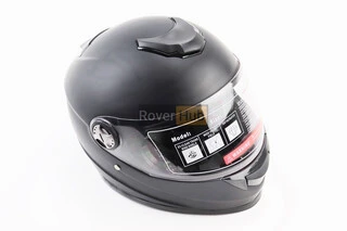 Шлем интеграл, закрытый BLD-М65 М (57-58см), ЧЕРНЫЙ матовый