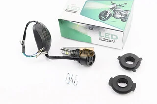 Лампа фари діодний LED-3 SUPER універсальна (к-кт різних кріплень), з стабілізатором, тип1