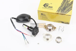 Лампа фары диодная LED-4 SUPER универсальная (к-кт разных креплений), с стабилизатором + стробоскоп