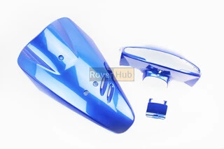 Honda DIO AF-27 пластик - к-кт крашеные 5 деталей, СИНИЙ