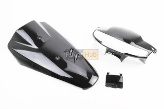 Honda DIO AF-27 пластик - к-кт фарбовані 5 деталей, ЧОРНИЙ