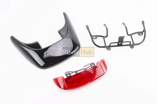 Honda DIO AF-28 пластик - "спойлер", ЧЕРНЫЙ +крепление+фонарь "спойлера" к-кт