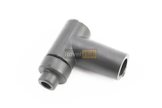 Ковпачок свічки "люлька" 90град ЧОРНИЙ "силікон" малий