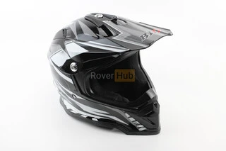 Шлем кроссовый/эндуро/АТV BLD-819-7 М (57-58см), ЧЕРНО-БЕЛЫЙ